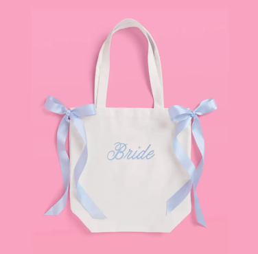 Blue Bridal Tote Bag