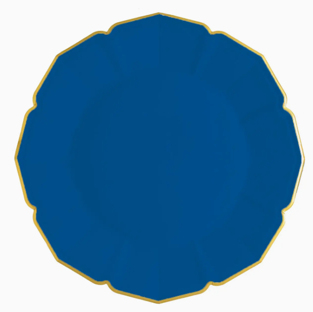 Royal Blue Dinner Plates s/8 - EID