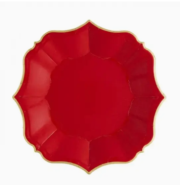Ruby Dessert Plates s/8