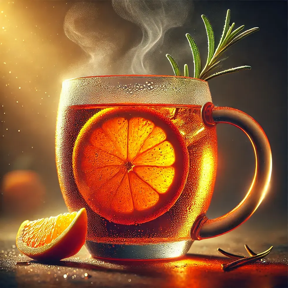 DALL·E 2024-12-28 21.43.49 - An ultra-realistic, macro-focused image of a warm Aperol drin
