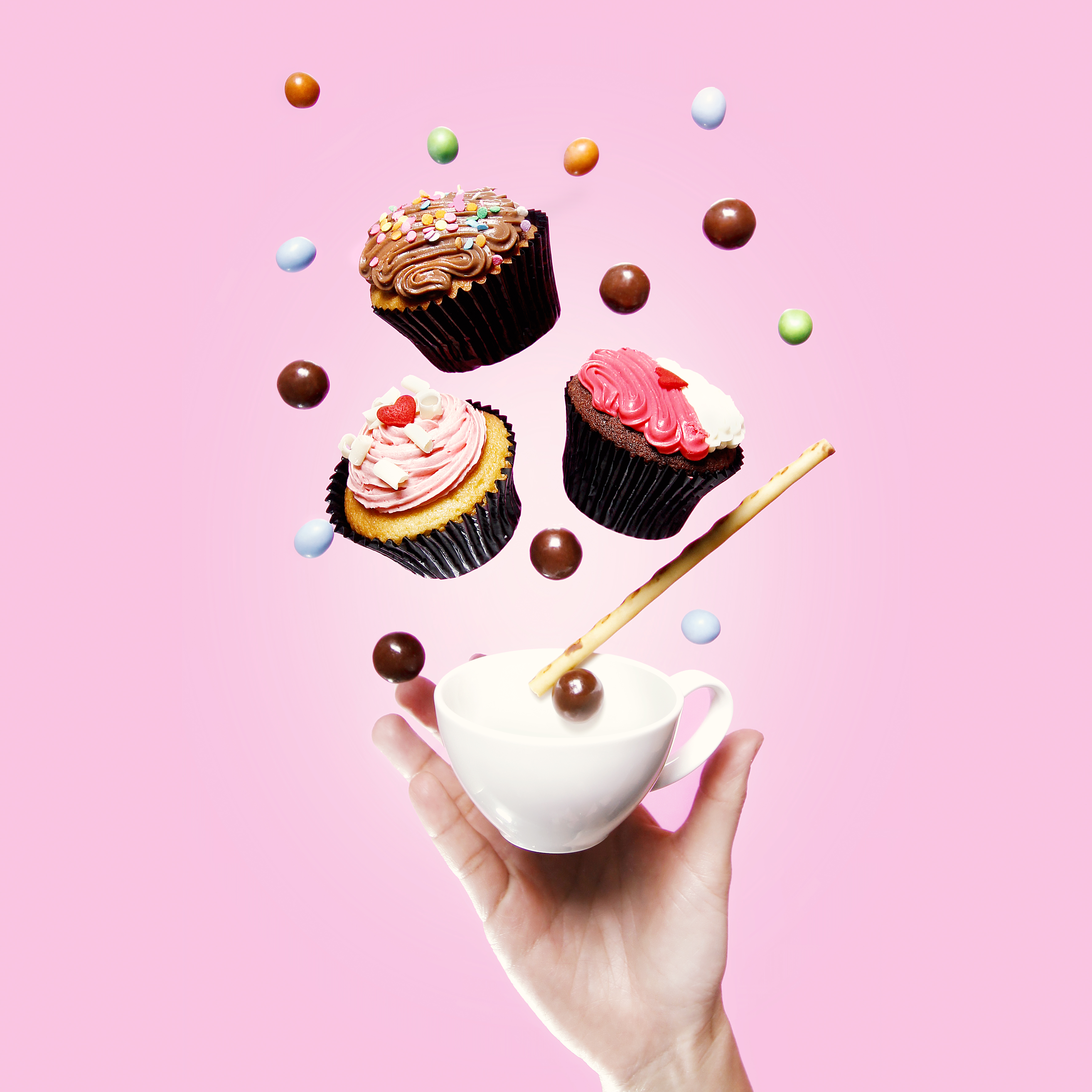 Arranged Food and Objects