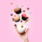 Flying Cupcakes, teacup, sweets and a ha