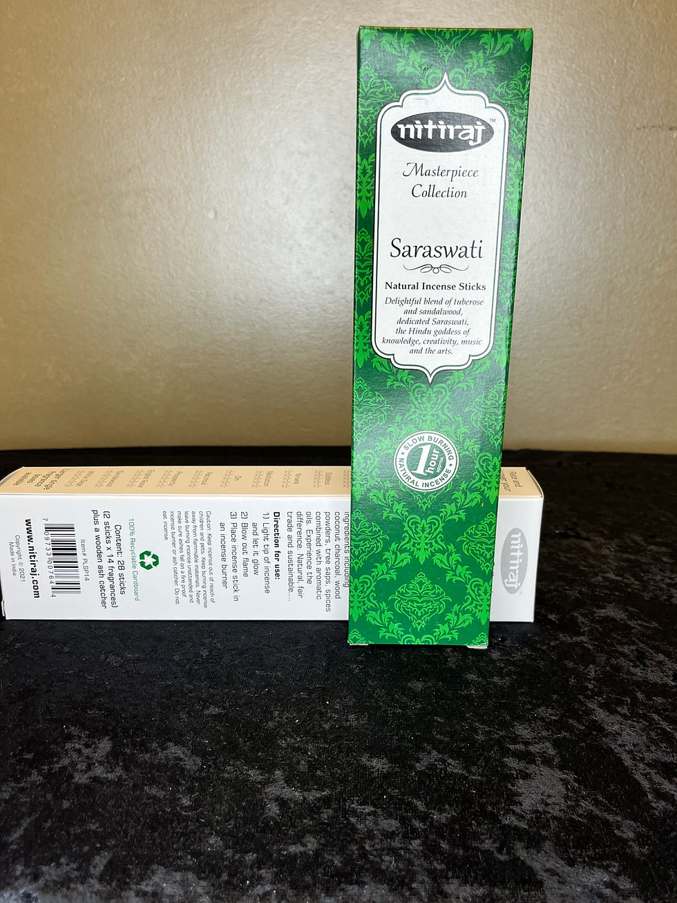 Nitiraj Masterpiece Collection Incense: Saraswati