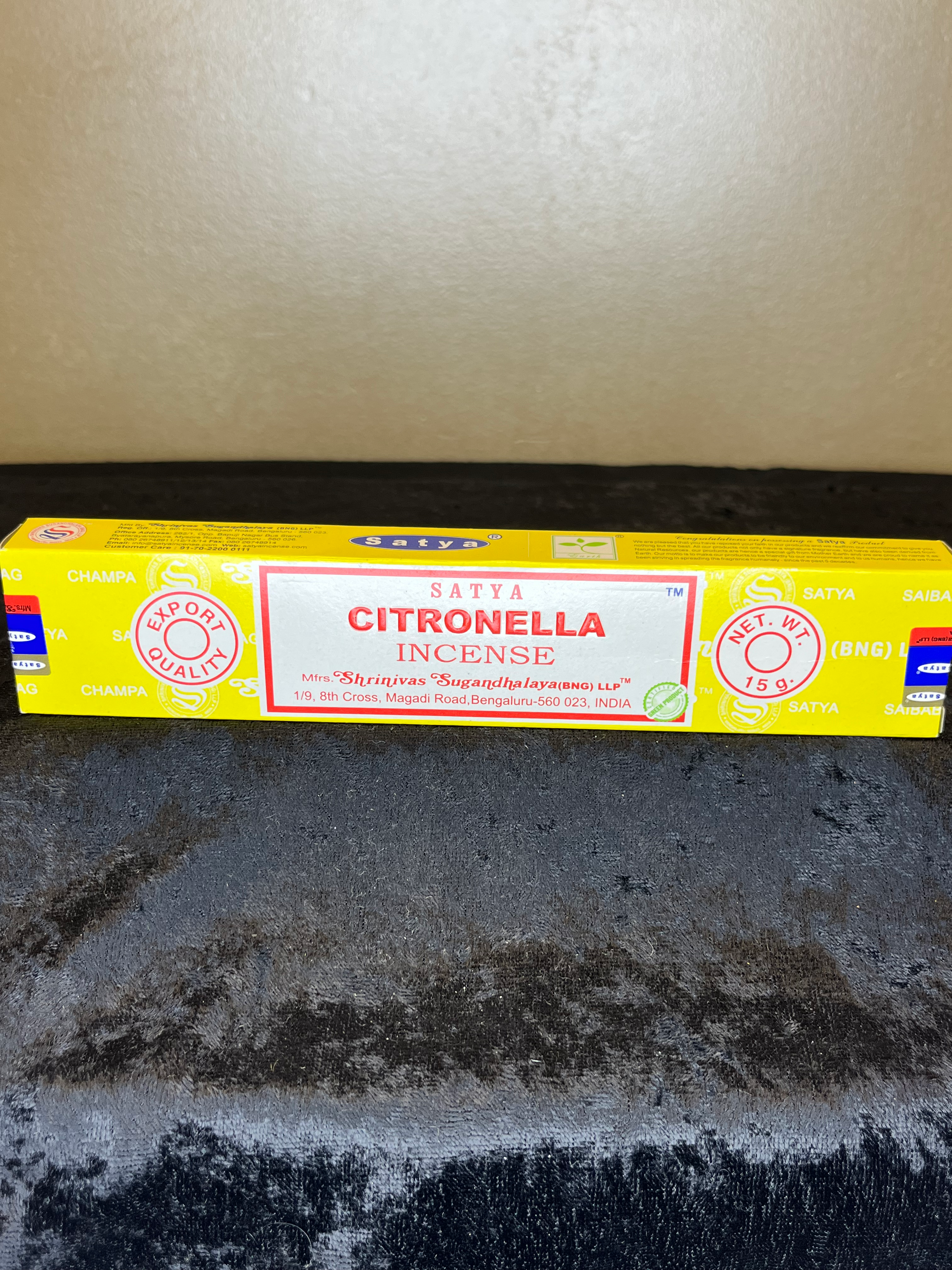 Satya Citronella Incense Sticks