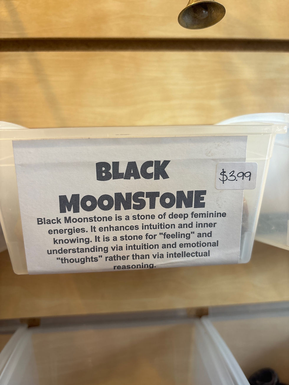 Thumbnail: Crystal: Black Moonstone tumbled large