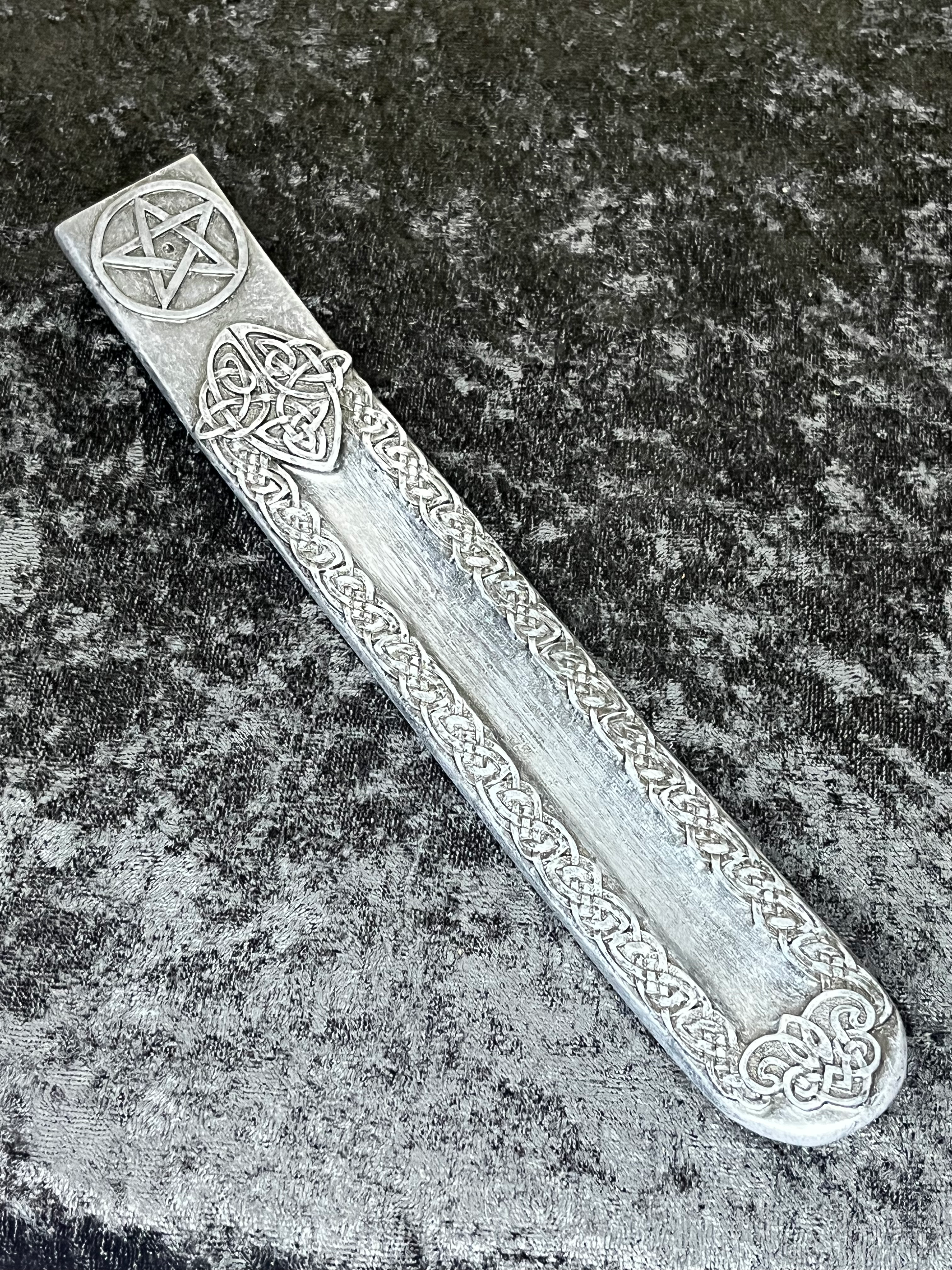 INCENSE BURNER: Pentacle: Polyresin