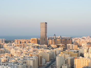 Drone corporate building photography, Qatar