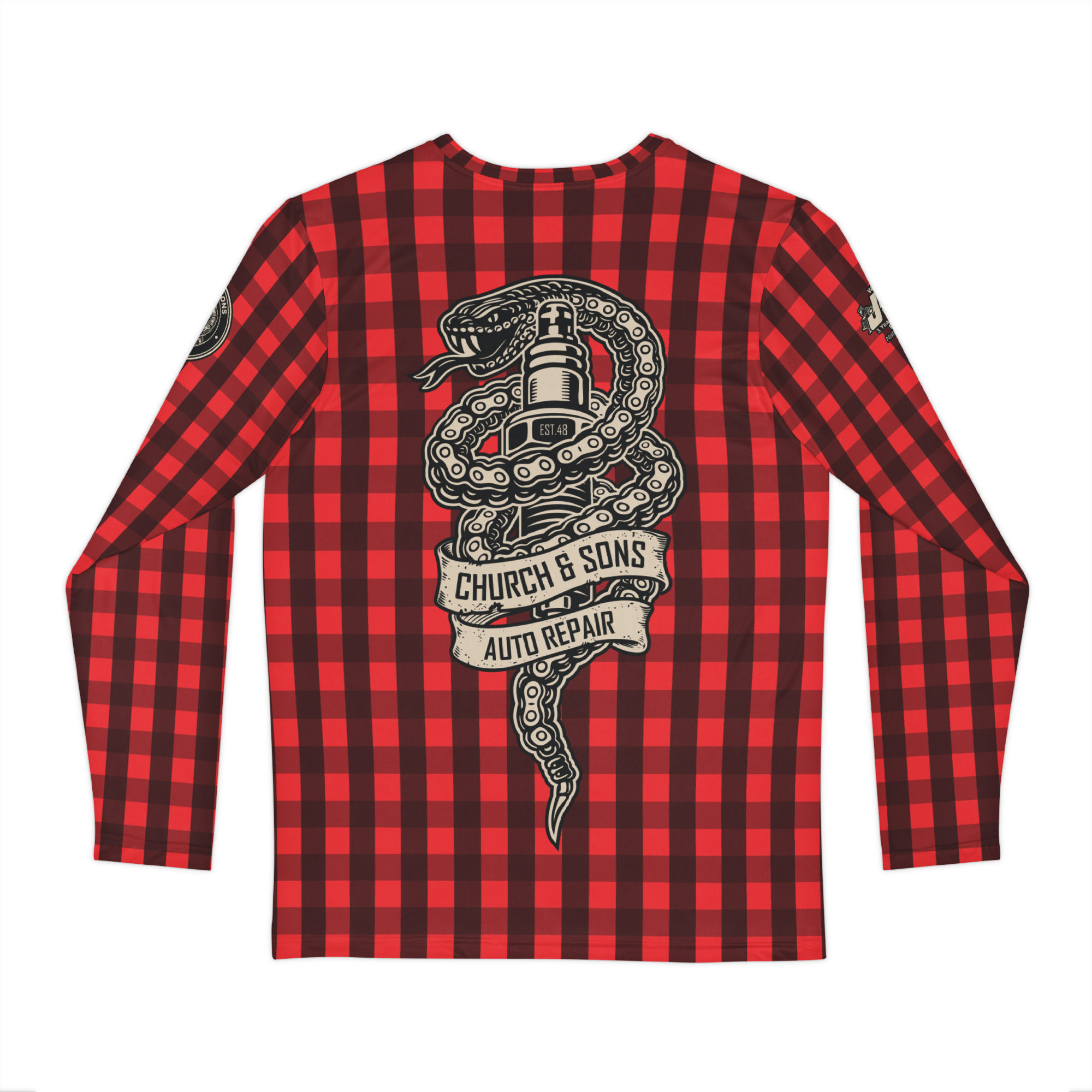 Timing Snake Red Long Sleeve All Over Print