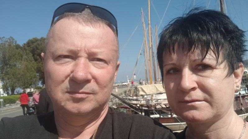 Dušan z ženo Joži.