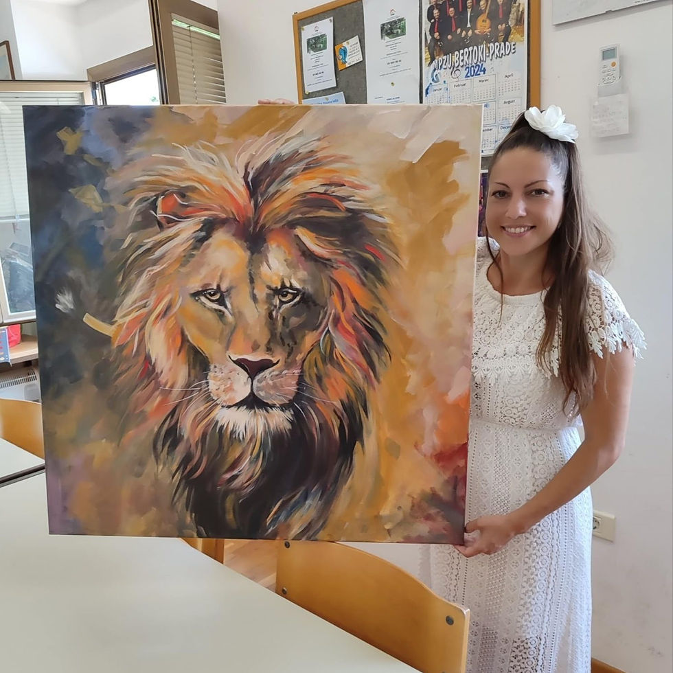 Skozi slikanje Tamara najde notranji mir in sprostitev.