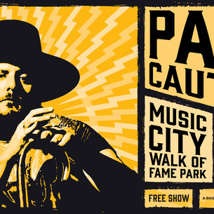 Paul Cauthen at Music City Walk of Fame Park at Craft Brewers Conference 2023.