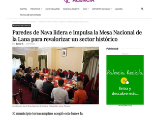 Paredes de Nava lidera e impulsa la Mesa Nacional de la Lana para revalorizar un sector histórico