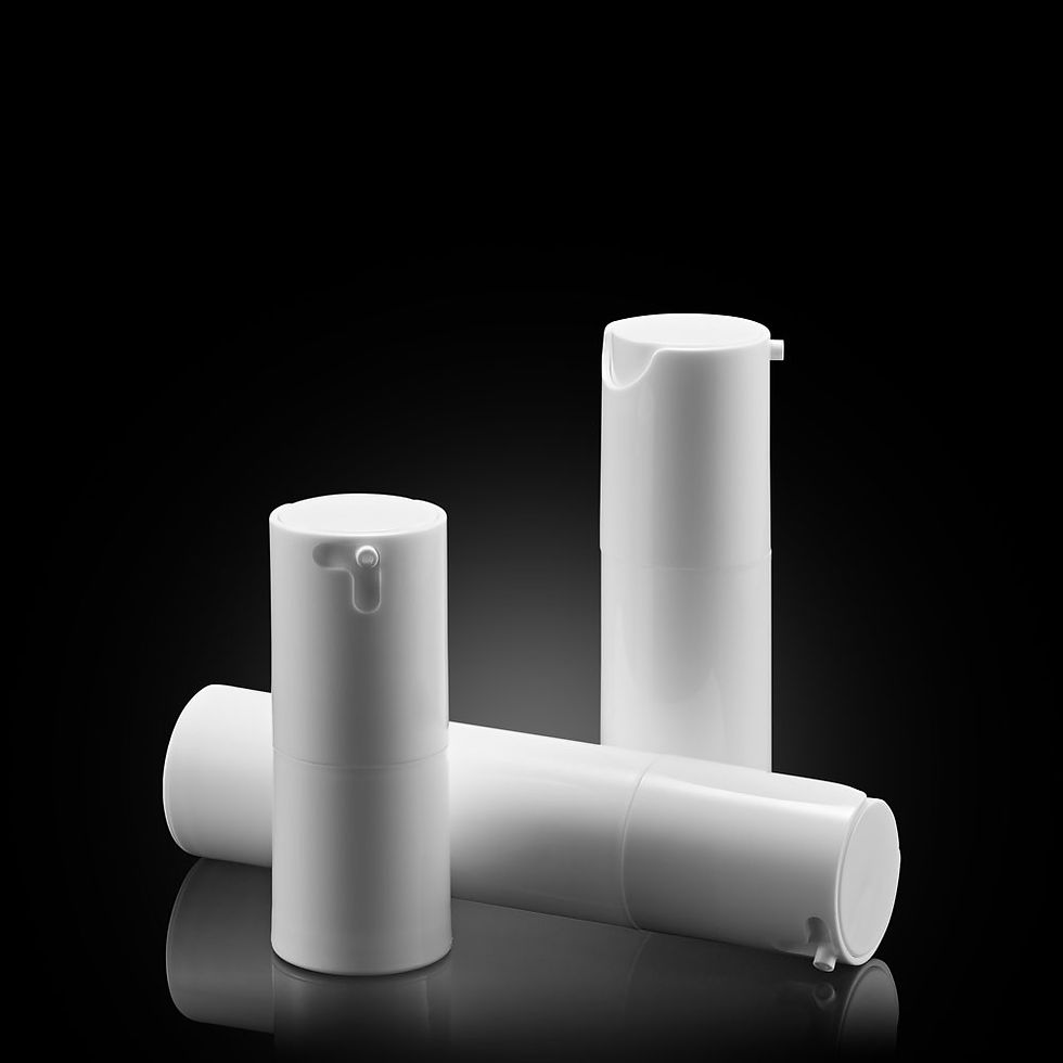 Thumbnail: group of 3 sizes Twist-up Airless Pump Bottle PP Material Skincare Containers
