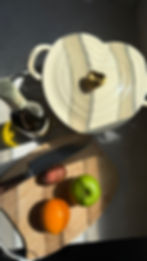 סיר לב על יד תפוח, תפוז פסיפלורה ויין