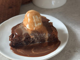 עוגת שוקולד חמה