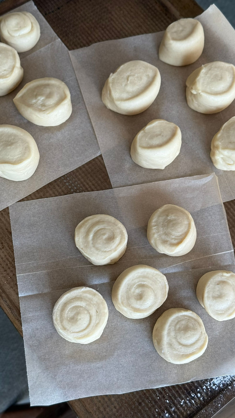 סופגניות בטריק לפני טיגון