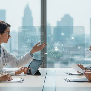 AMA launches physician-centric Center for Digital Health and AI Regulation, with doctors and business leaders discussing innovative solutions.