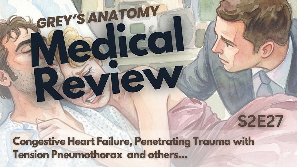 Izzie lies next to a deceased Denny.