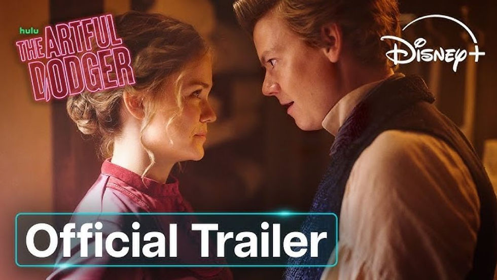 ack Dawkins and Lady Belle Fox share a tense yet romantic moment in the official trailer for The Artful Dodger Season 2, coming to Hulu and Disney+.