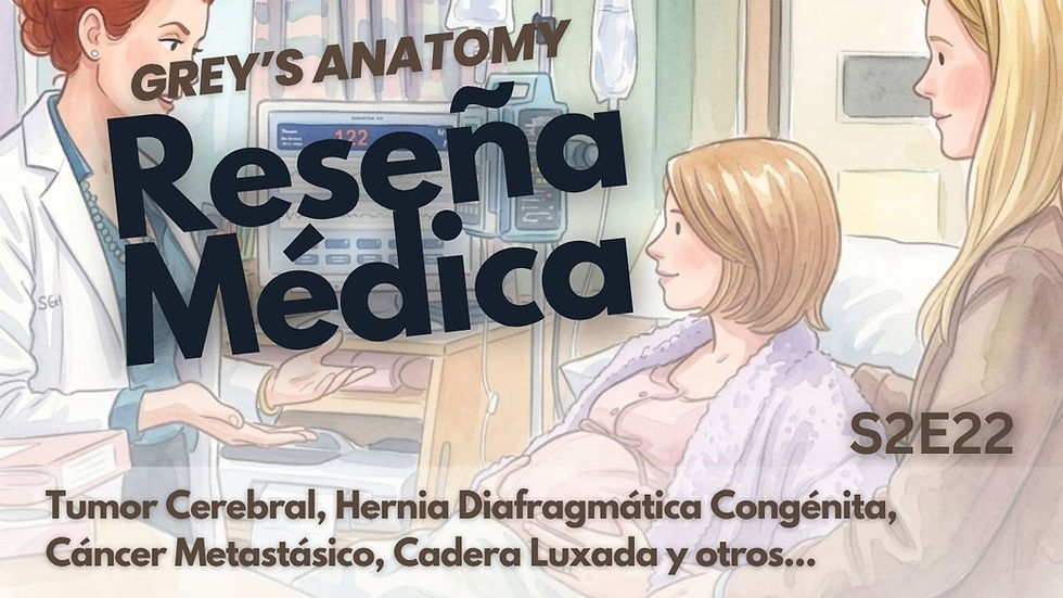 La media hermana embarazada de Meredith ingresa en el hospital.