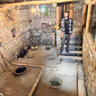 Micro winery owner explains the Qveri wine making process