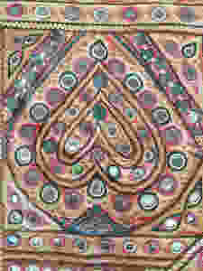 Detail, Hand embroidered "Toran" or door hanging