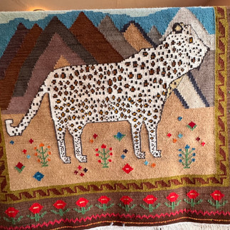 A leopard, now extinct, recreated