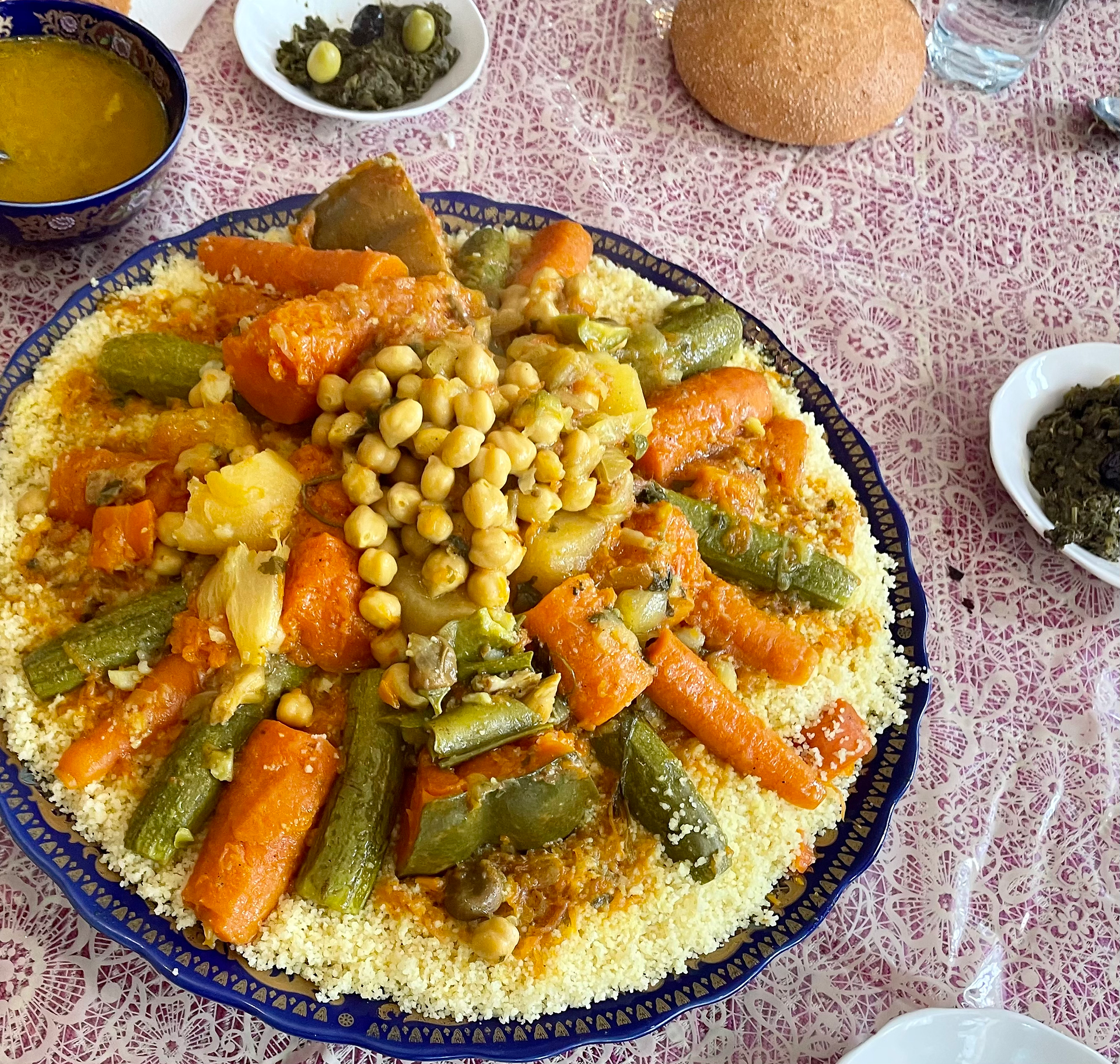Begins with couscous 