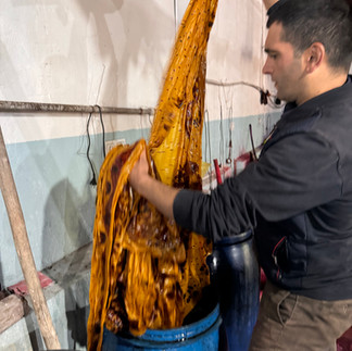 Into the dye, many natural