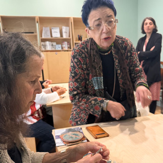 Silk Museum director at workshop