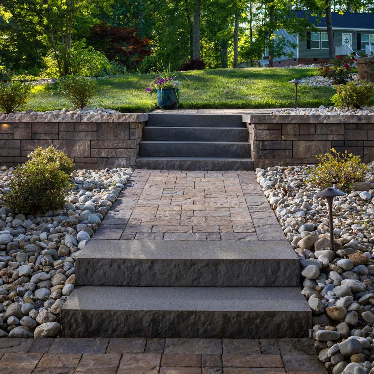 Adams Landing Tiered Steps