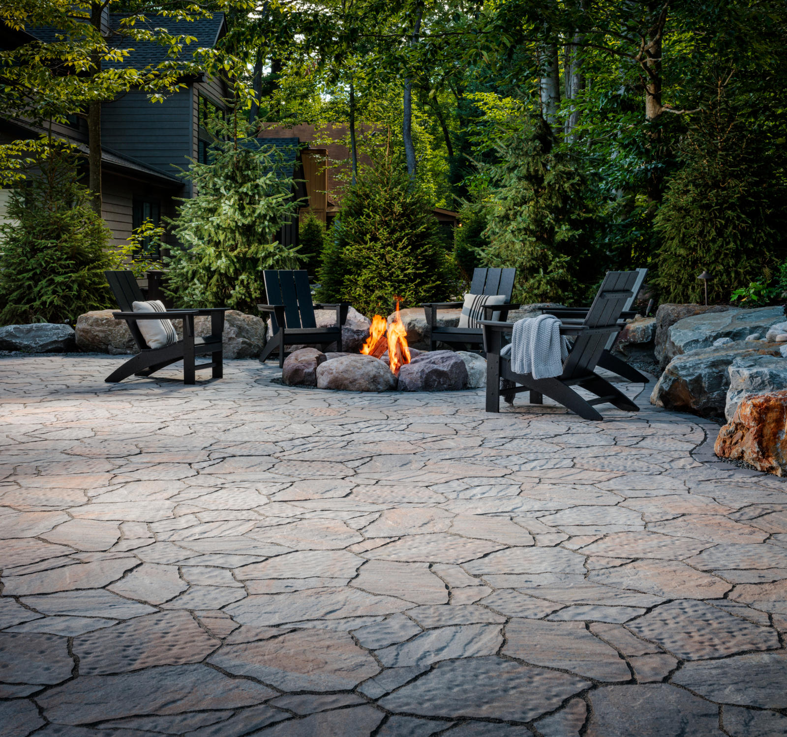 Custom Paver Patio Area