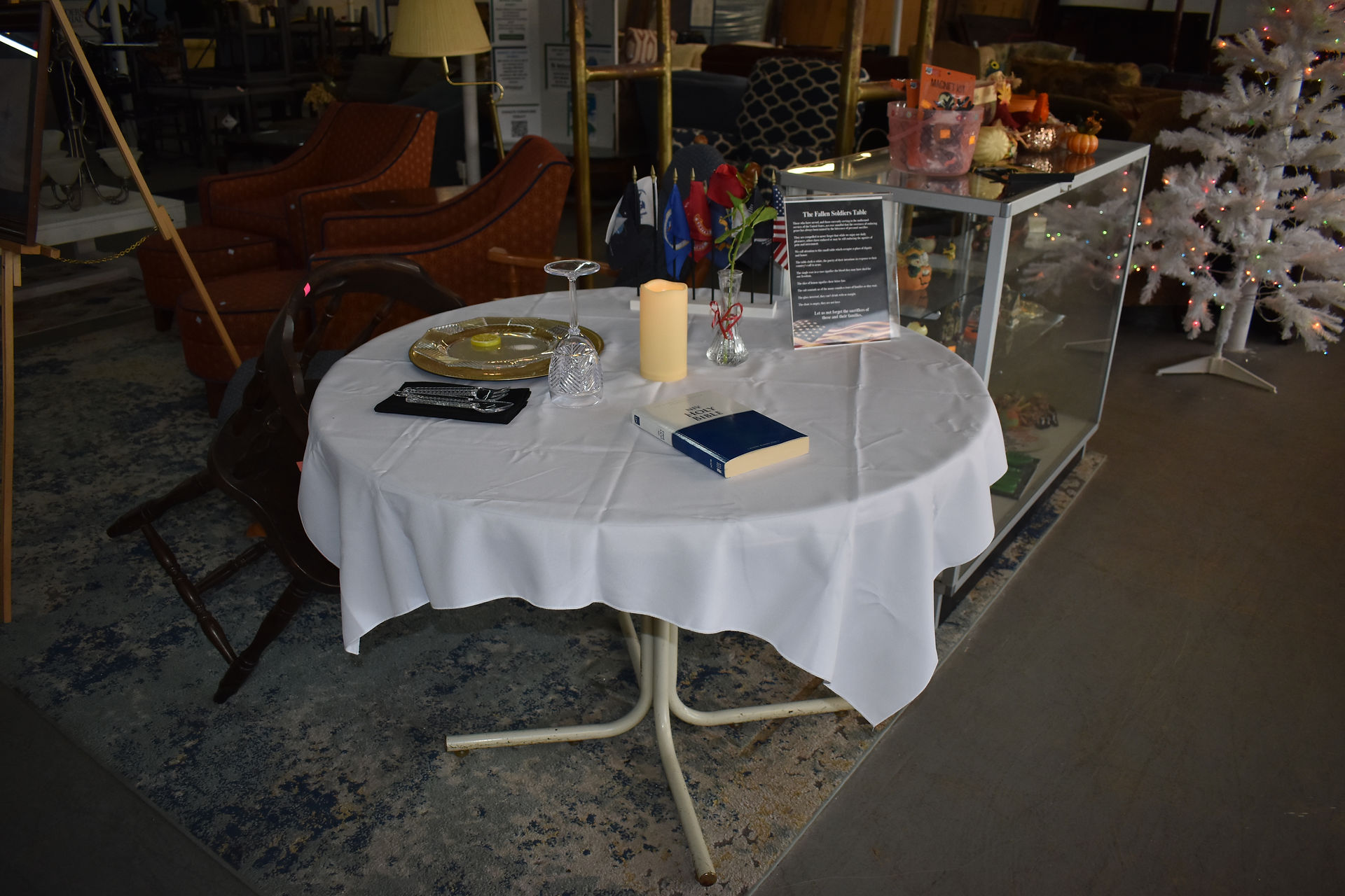 Missing Man Table. 3833 Bragg Blvd, Fayetteville, NC 28303