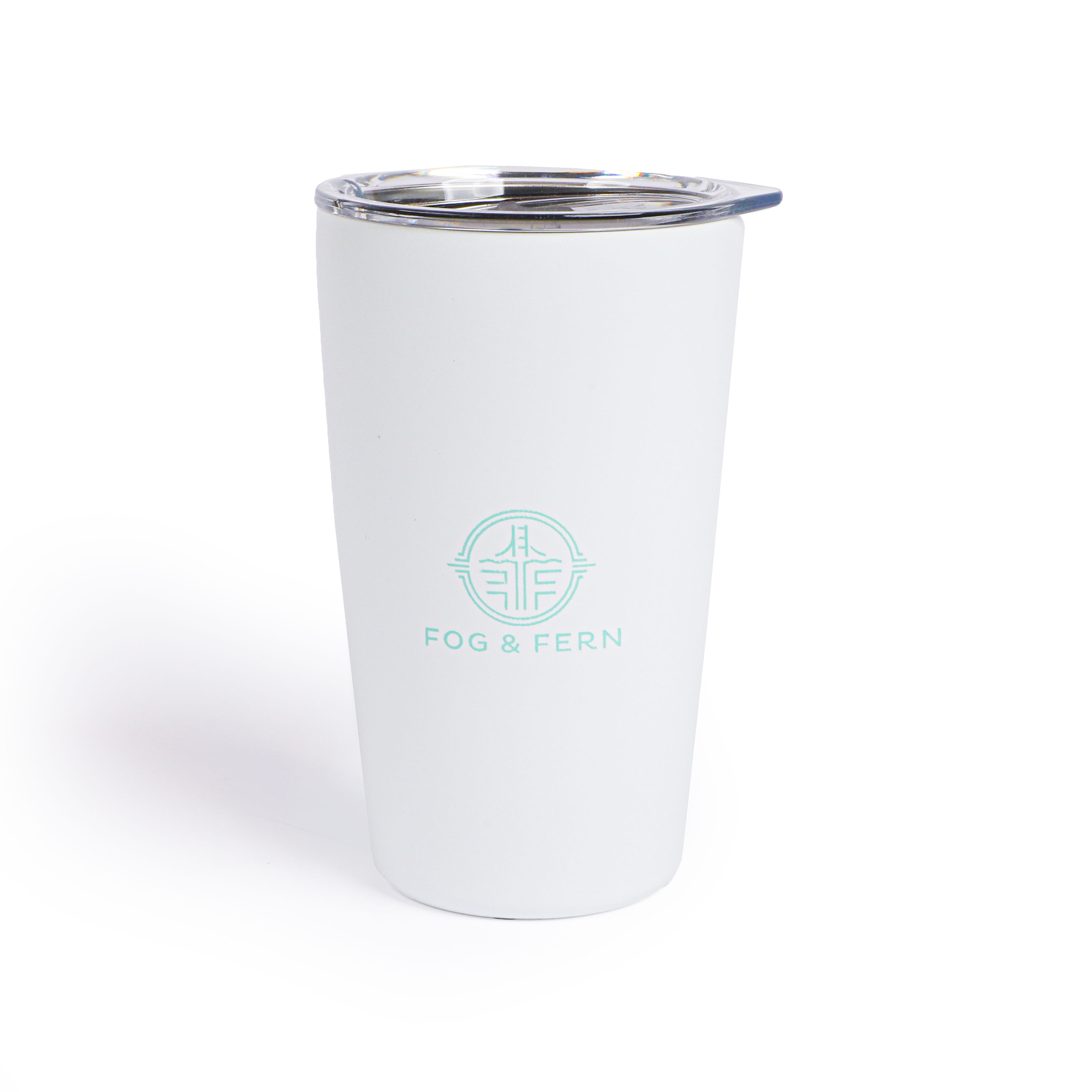 Fog & Fern 16oz Travel Tumbler - White