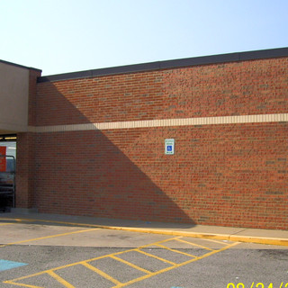 Exterior brick staining