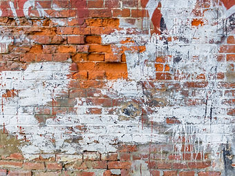 Painted brick building