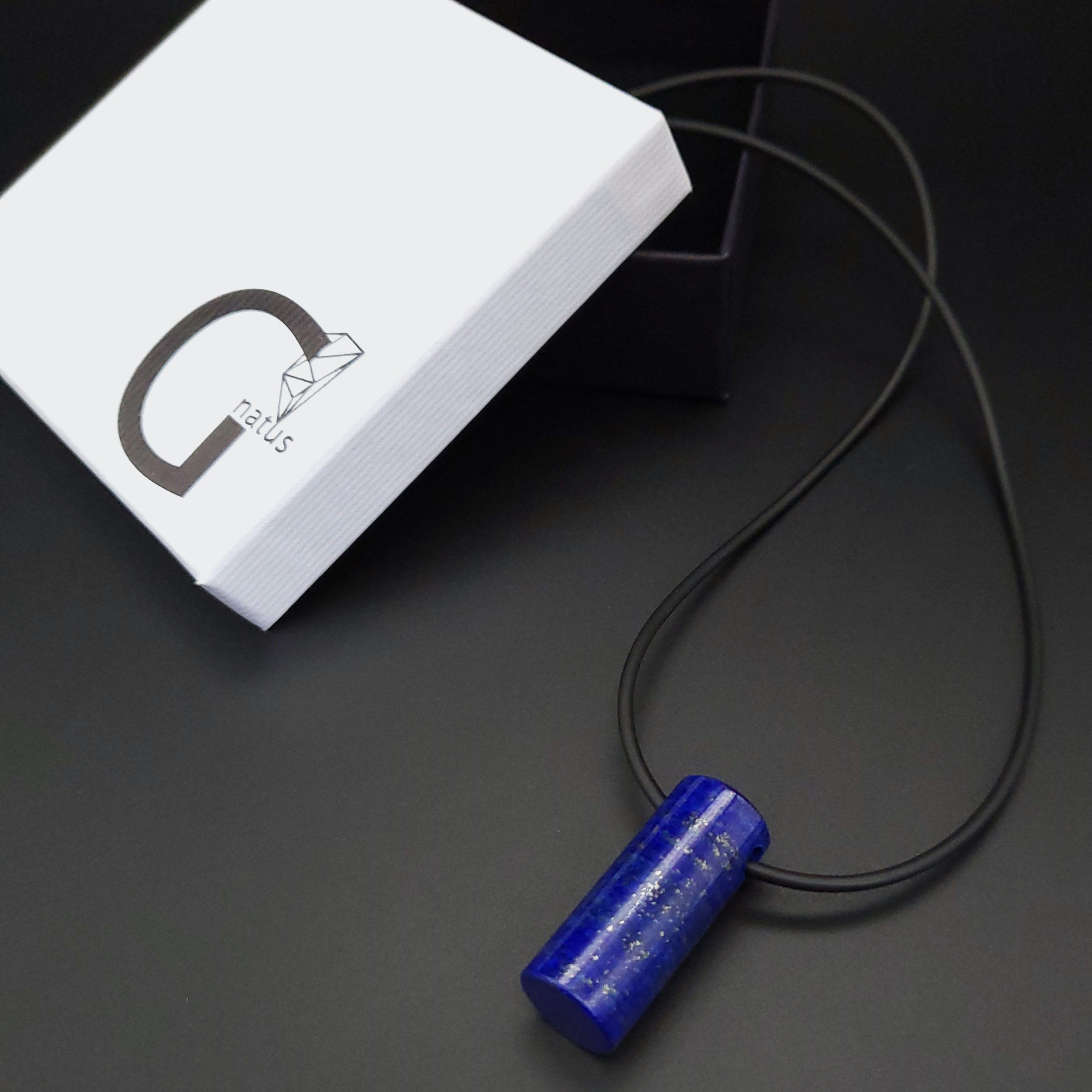 Lapis lazuli pendant necklace for men.