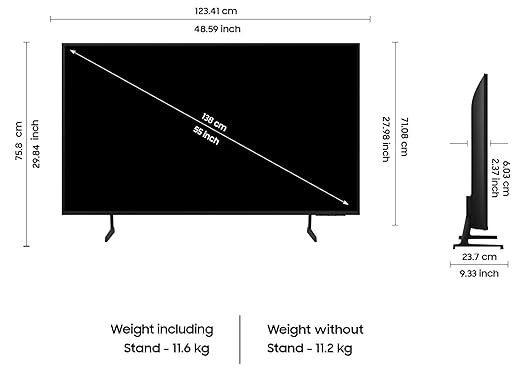 थंबनेल: Samsung 138 cm (55 inches) 4K Ultra HD Smart LED TV UA55DU7660KLXL