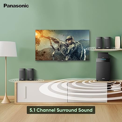 Thumbnail: Panasonic SC-HT550GW-K 5.1 Ch Home Theatre with Real Surround Sound