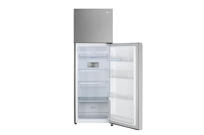 थंबनेल: LG 272 L Frost Free Double Door 2 Star Refrigerator  (Shiny Steel, GL-S312SPZY)