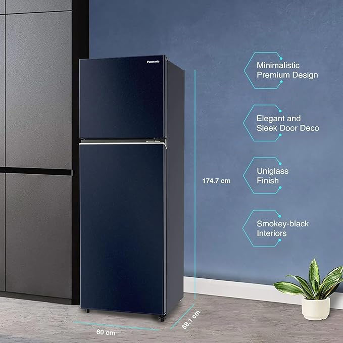 थंबनेल: Panasonic NR-TG358BPAN 304 L Prime Convertible 6-Stage Smart Inverter Refrigerat