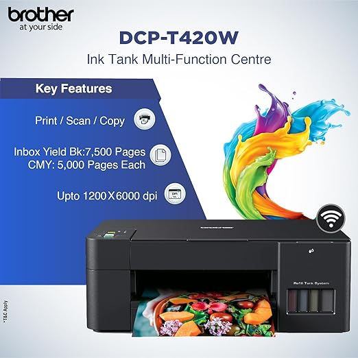 थंबनेल: Brother Dcp-T420W All-in One Ink Tank Refill System