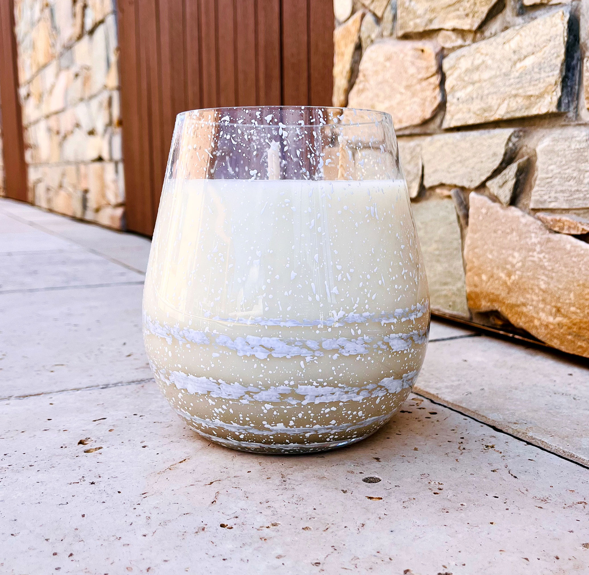 Jumbo White Stemless - Customised