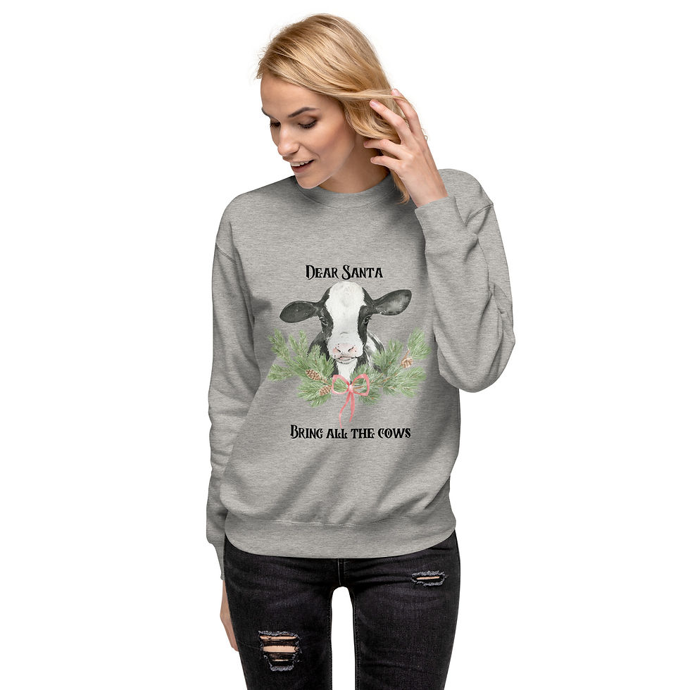 Thumbnail: Unisex Premium Sweatshirt-Dear Santa