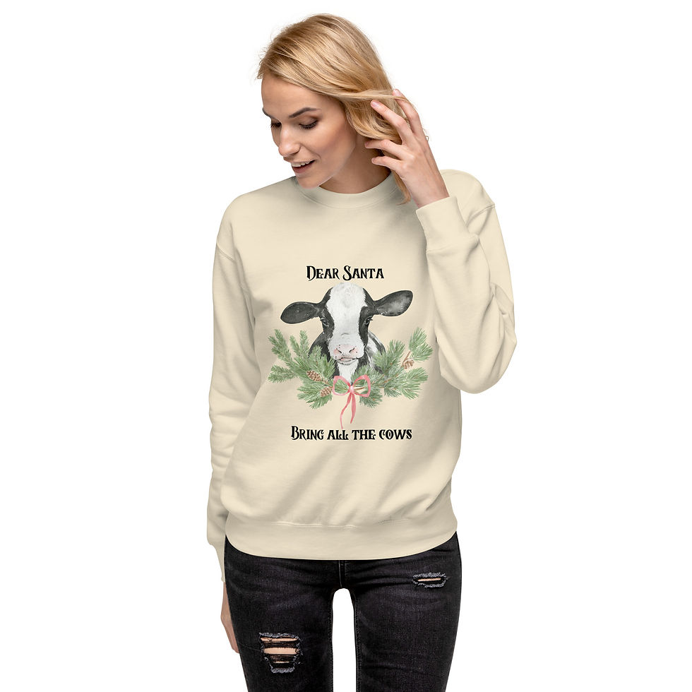 Thumbnail: Unisex Premium Sweatshirt-Dear Santa