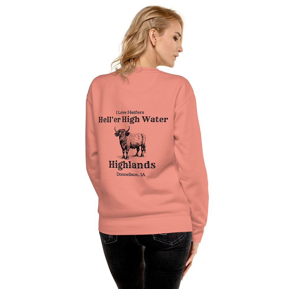 Thumbnail: Unisex Premium Sweatshirt-I Love Heifers