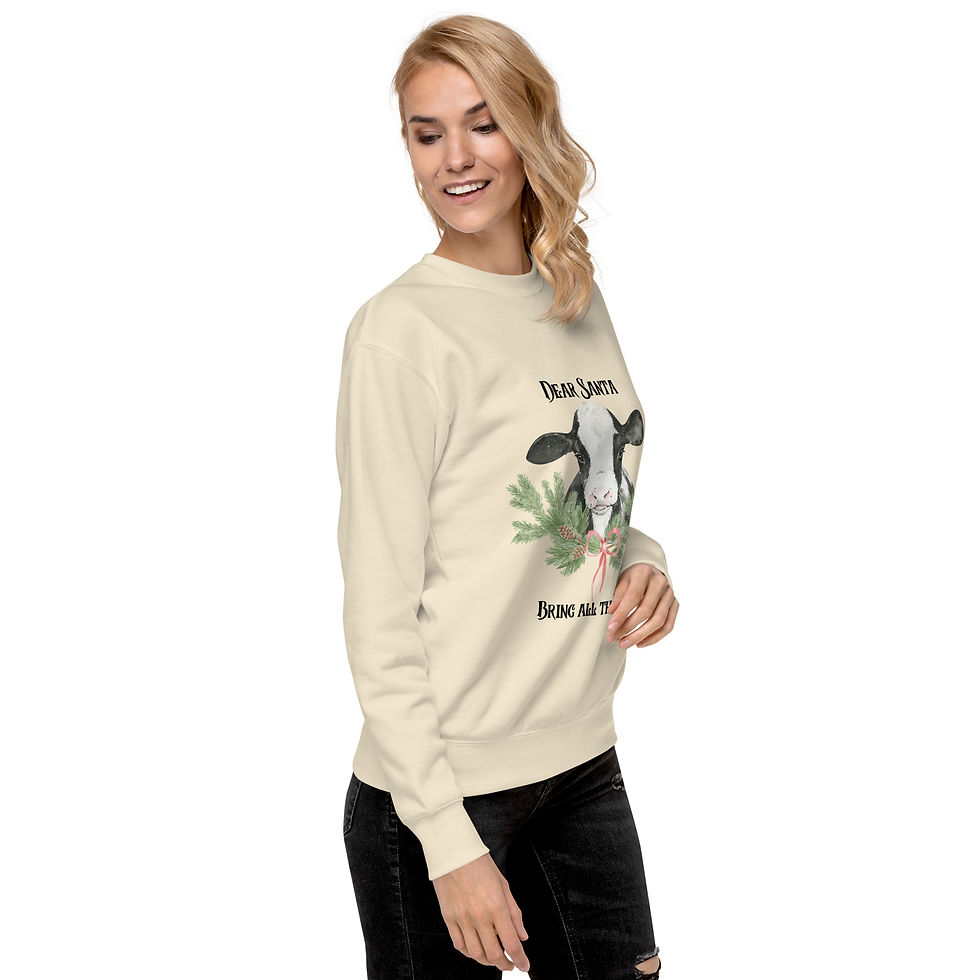 Thumbnail: Unisex Premium Sweatshirt-Dear Santa