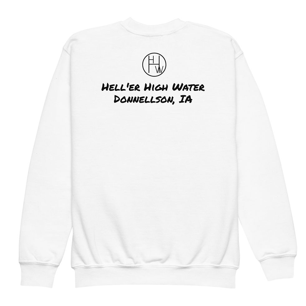 Thumbnail: Youth crewneck sweatshirt-Dear Santa