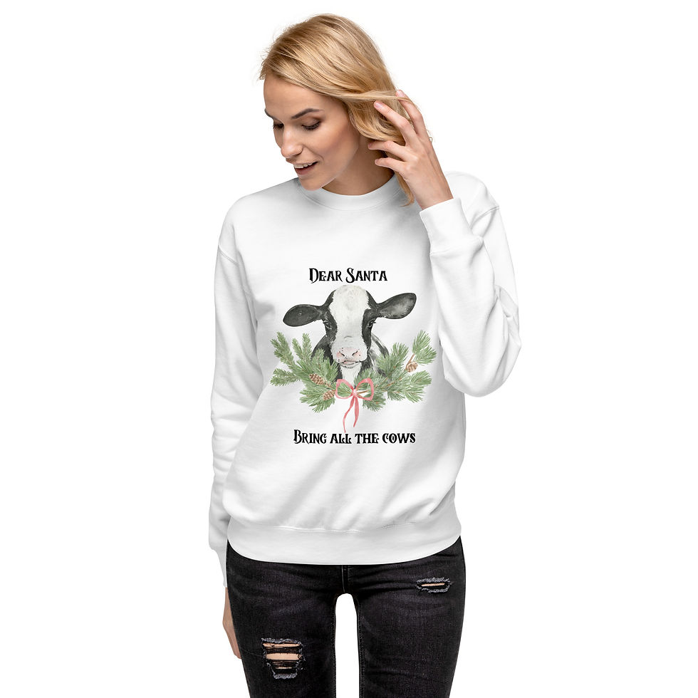 Thumbnail: Unisex Premium Sweatshirt-Dear Santa