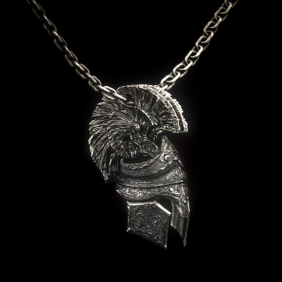 Thumbnail: Medieval Roman Soldier Helmet Pendant 